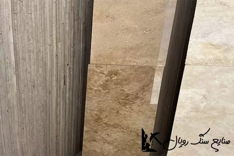 مشخصات و قیمت صادراتی سنگ های تراورتن روشن